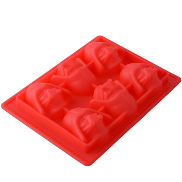 1pcs Fun Star Wars Darth Vader Cocktails Silicone Mold Ice Cube Tray Chocolate Fondant Mould diy 2