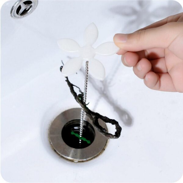 1pcs Pack Shower Drain Wig Chain Cleaner Hair Bathroom Sewer Filter Drain Outlet Sink Filter Clog 2