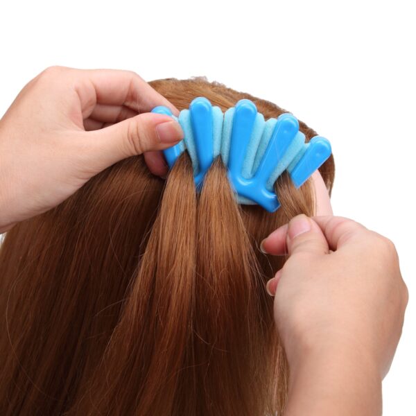 2 Colors Lady French Hair Braiding Tool Weave Sponge Plait Twist Hairstyling Braider DIY Accessories 3