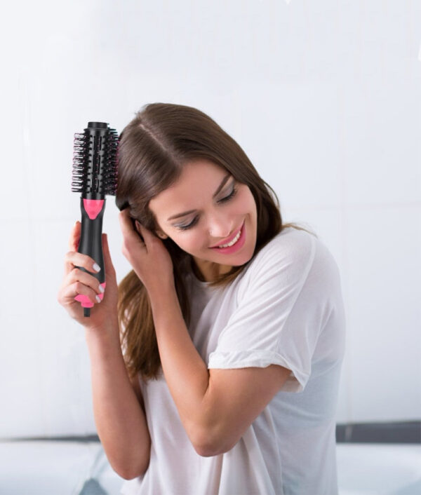 2 in 1 Multifunctional Hair Dryer Volumizer Rotating Hair Brush Roller Paikutin ang Styler Comb Styling Straightening 4 1