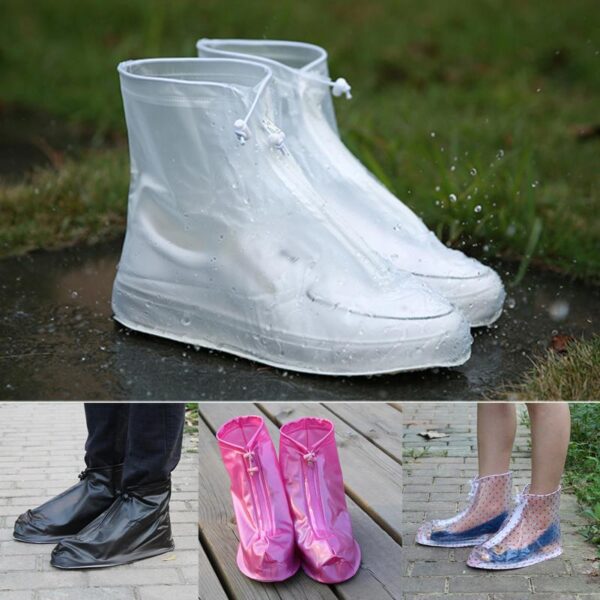 2018 Newest Reusable Unisex Waterproof Protector Shoes Boot Cover Rain Shoe Covers High Top Anti Slip 7