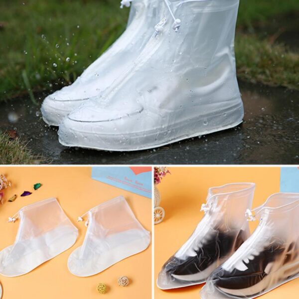 2018 Newest Reusable Unisex Waterproof Protector Shoes Boot Cover Rain Shoe Covers High Top Anti Slip 9