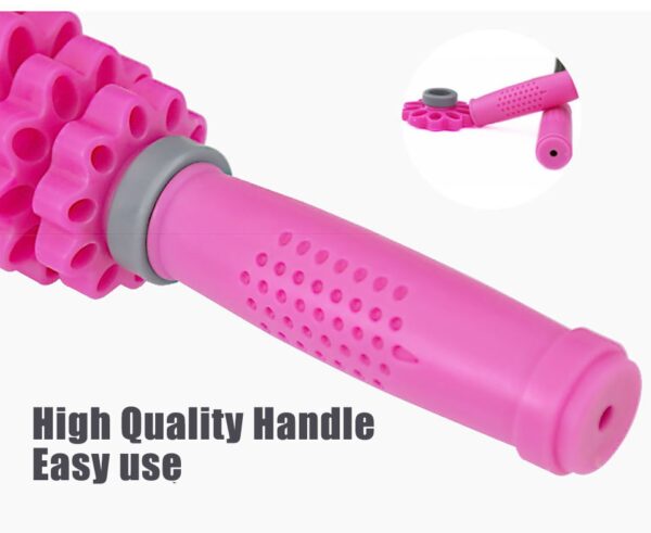 3 in 1 Detachable 12 Gears Adjustable Muscle Roller Massage Stick for Yoga Block Deep Tissue 3