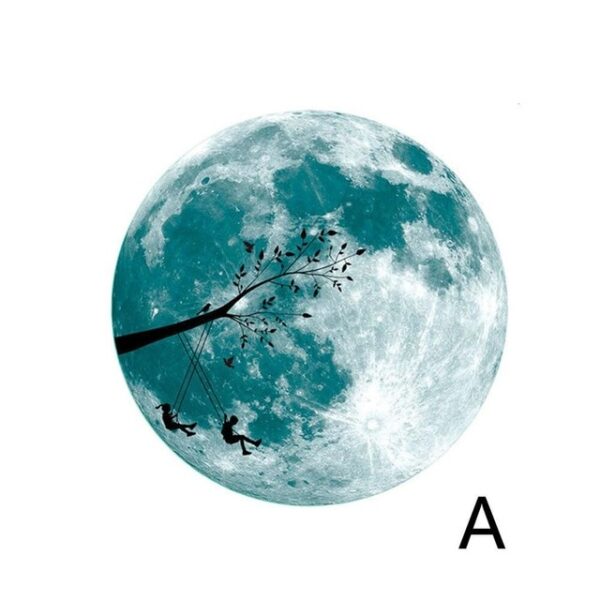 30cm 3D Glow star moon Wall Stickers for kids rooms Decal Baby Bedroom Home Decor Color 4.jpg 640x640 4