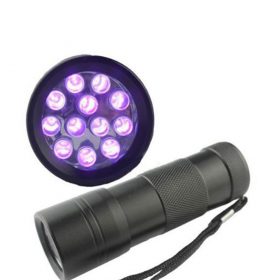 395NM UV Purple Light Waterproof Aluminium LED Torch - image 1