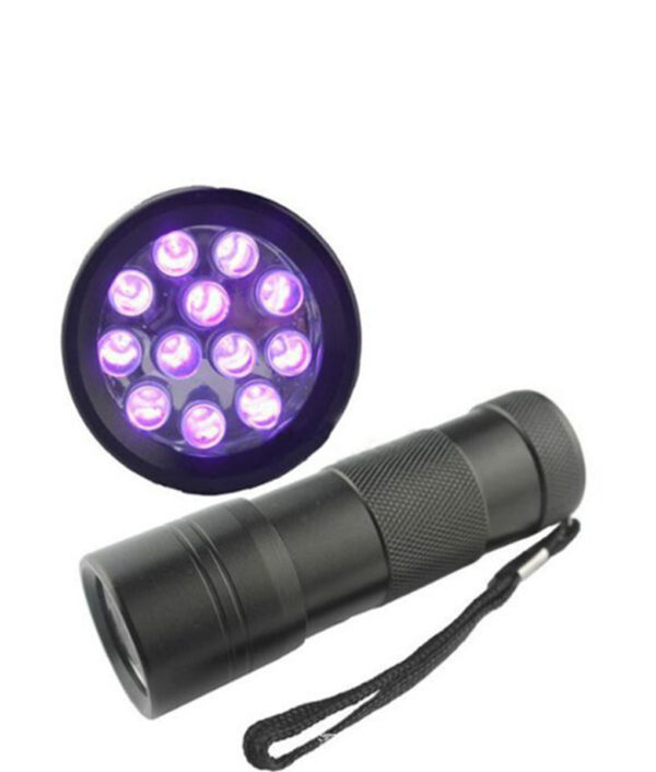 395NM UV 12 LEDs Purple Light LED Torch for Amber Currency Detector Portable Waterproof Aluminium UV 510x510 1