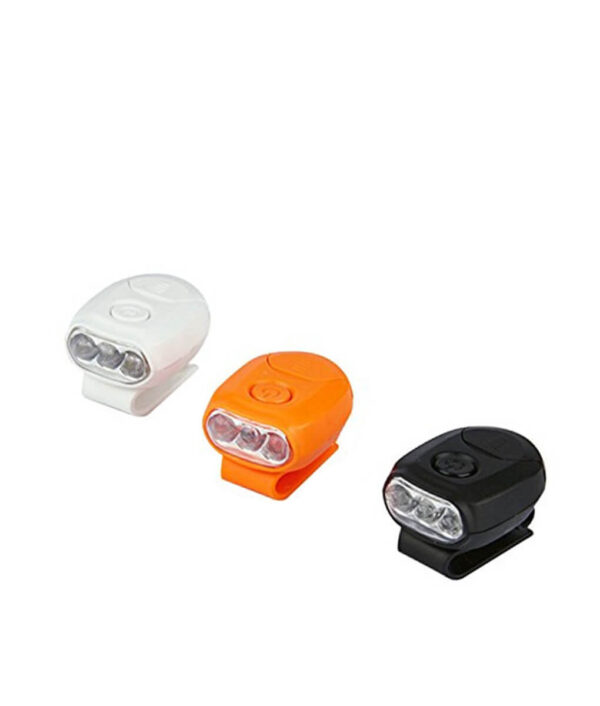 3LED Headlamp Cap Light 90 Degree Rotatable Clip on Hat Light Hands Free Bright Head Lamp 3 1