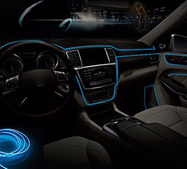 3m 5m automobilske LED trake ukrasne trake 12V fleksibilna neonska EL žičana užad Unutrašnja univerzalna unutrašnjost 4