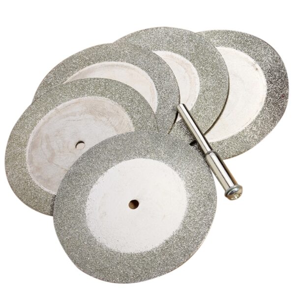 5pcs 50mm Diamond Cutting Discs Drill Bit For Rotary Tool Glass Metal 1