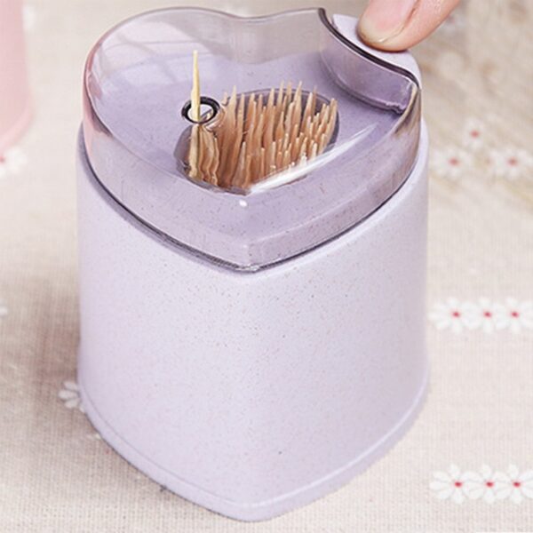 Automatic Toothpick Holder Container Wheat Straw Household Table Toothpick Storage Box Toothpick Dispenser 2