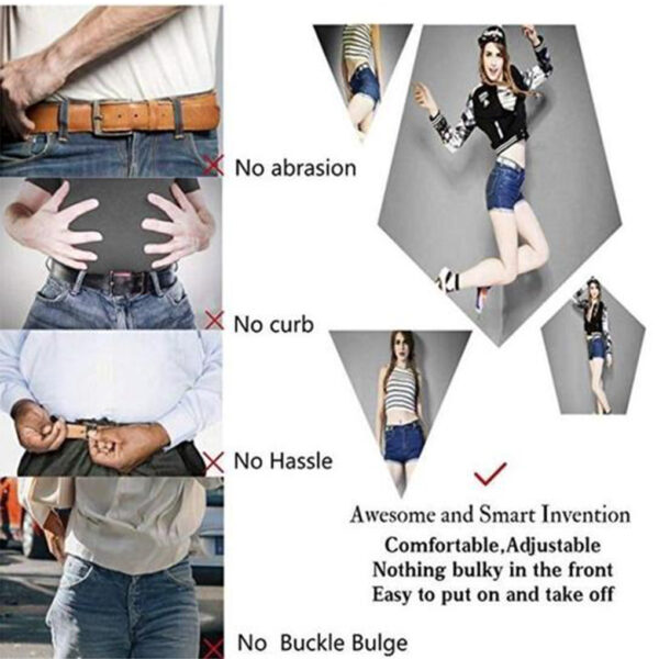 Buckle Free Belt Buckle Free Adjustable Belt No Buckle Stretch Belt Women s Plus Belts for 3 1