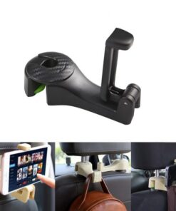 Car Headrest Hook with Phone Holder Seat Back Hanger Portable Multifunction Clips Organizer for Bag Handbag 510x510 1