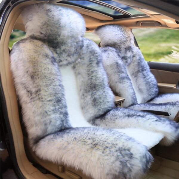 Car Seat Covers Winter Chair Warm Automobiles Seats Cover Faux Wool Auto Car styling Goods For 3