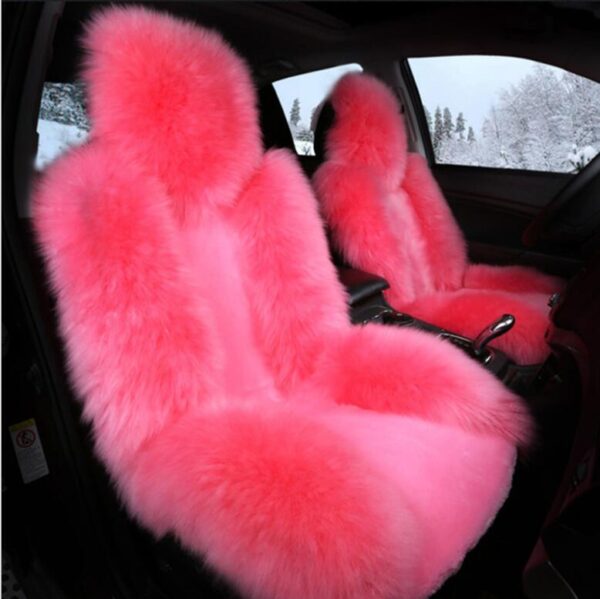 Car Seat Covers Winter Chair Warm Automobiles Seats Cover Faux Wool Auto Car styling Goods For