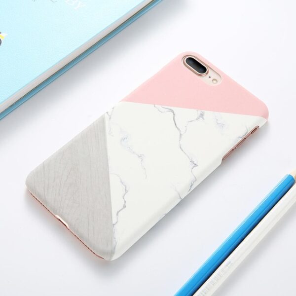 Etui Käyttötarkoitus iPhone XS Max XS X 6 7 Plus Suojakuori Marble Wood Ultra Slim Hard 1.jpg 640x640 1