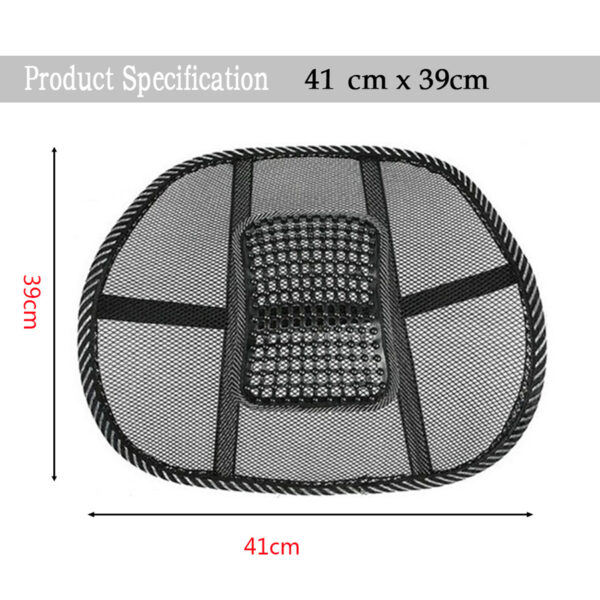 Chair Back Support Massage Cushion Mesh Relief Lumbar Brace Car Truck Office Home Cushion Seat Chair 3