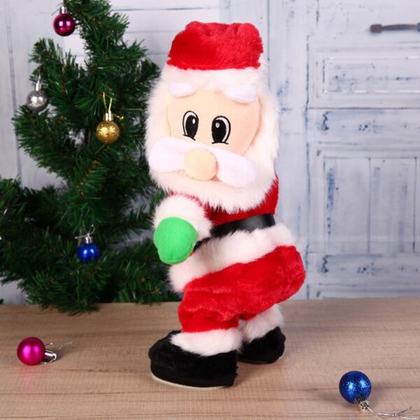 2. Kalėdinė elektrinė „Twerk“ Kalėdų senelio žaislinė muzika Šokių lėlė Kalėdos navidad Kalėdinės dovanos Žaislai Kalėdinės dekoracijos