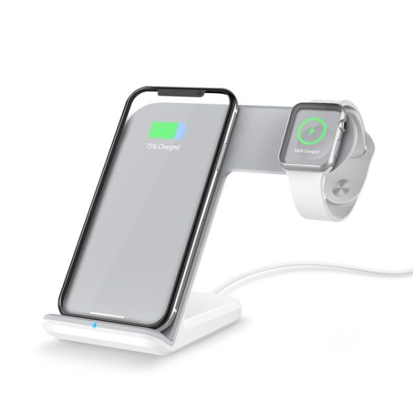 DCAE 2 in 1 Charging Dock Station Bracket Cradle Stand Holder Wireless Charger Kwa iPhone XS 1.jpg 640x640 1