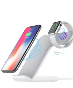 DCAE 2 in 1 Charging Dock Station Bracket Cradle Stand Holder Wireless Charger For iPhone XS 510x510 1