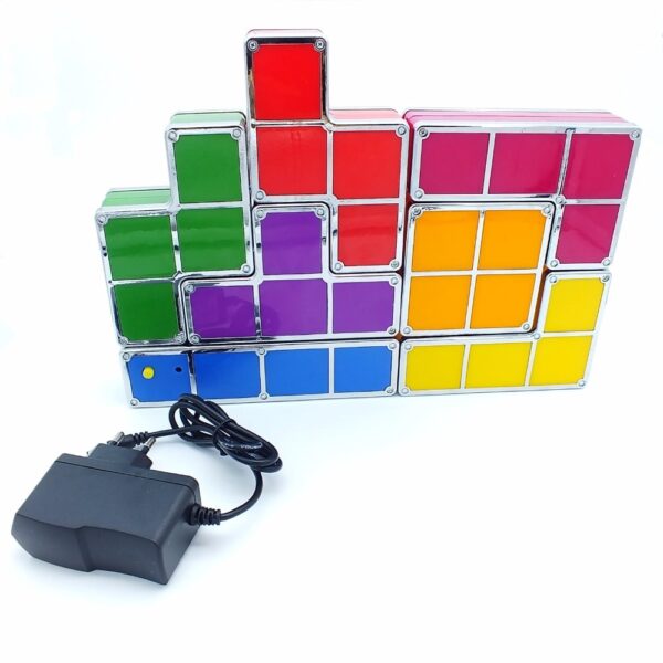 DIY Tetris Puzzle Light Stackable LED Desk Lamp Constructible Block Night Light Retro Game Tower Baby 5