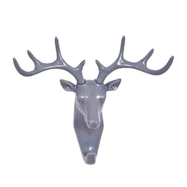 Glava jelena Životinjska samoljepljiva odjeća za odjeću Stalci za kuke Vješalica za kaput Kapija Soba Dekor Izložba Zid 2.jpg 640x640 2