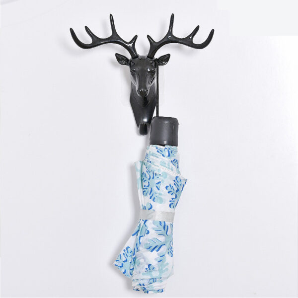 Ulo sa Deer Animal Self Adhesive Clothing Display Racks Hook Coat Hanger Cap Room Decor Show Wall