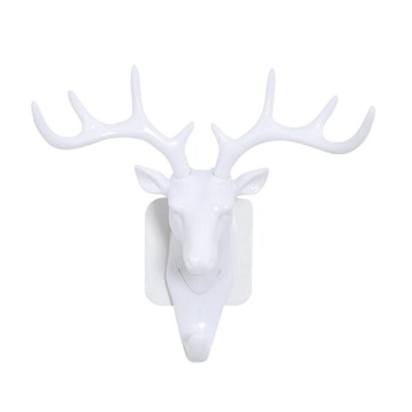 Deer Head Animal Self Adhesive Clothing Display Racks Hook Coat Hanger Cap Room Decor Show