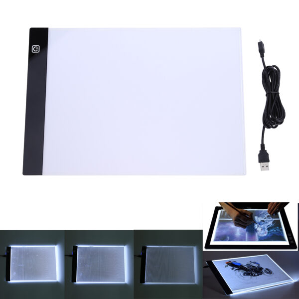 ციფრული ტაბლეტი 13 15x9 13 დიუმიანი A4 LED გრაფიკული მხატვრის თხელი ტრაფარეტის სახატავი დაფის განათება