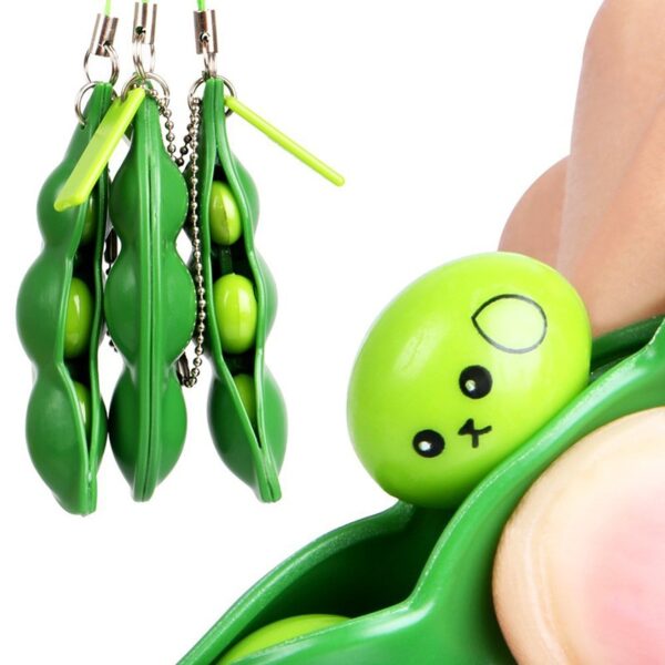 Fulljion Antistress Novelty Gag Toys Entertainment Fun Squishy Beans Squeeze Funny Gadgets Stress Relief Toy Pendants 1