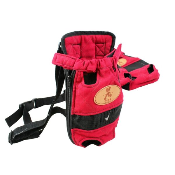 HOOPET Nosač za pse modna crvena boja Putnički ruksak za pse prozračni torbe za kućne ljubimce rame kućni ljubimac štene 1.jpg 640x640 1
