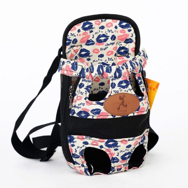 HOOPET Nosač za pse modna crvena boja Putnički ruksak za pse prozračni torbe za kućne ljubimce rame kućni ljubimac štene 3.jpg 640x640 3