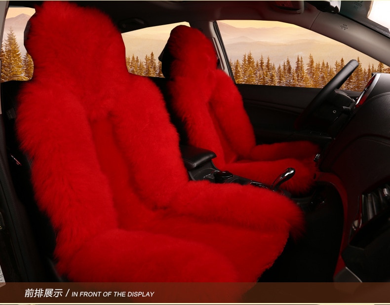 Fluffy Car Seats Not Sold In S - Red Furry Car Seat Covers