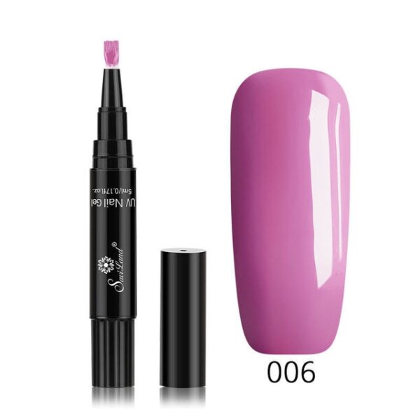 Gbona Gbona 1 Pcs 3 Ni 1 Igbesẹ Gel Varnish Pen 24 awọn awọ 5 Nail Gel 640.jpg 640x5 XNUMX