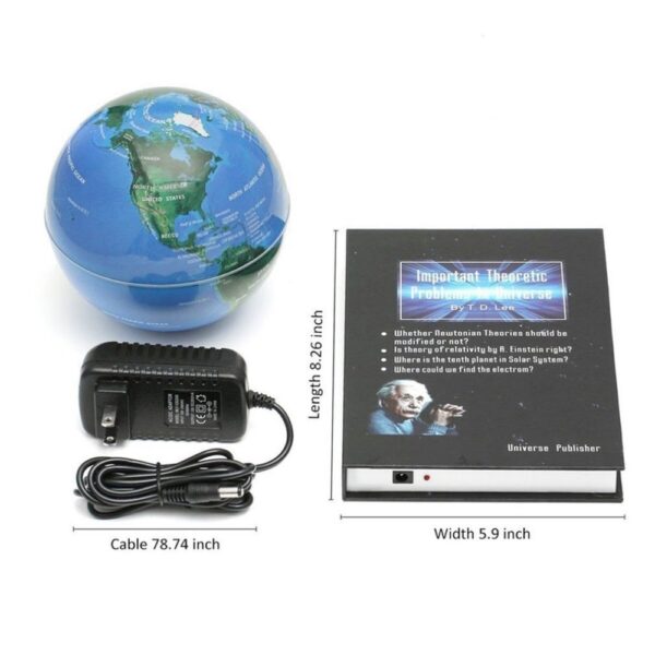 Innovative 3 inch Globe Book Magnetic Levitation Floating Anti Gravity Globe World Map Magnetic Rotating Globe 5