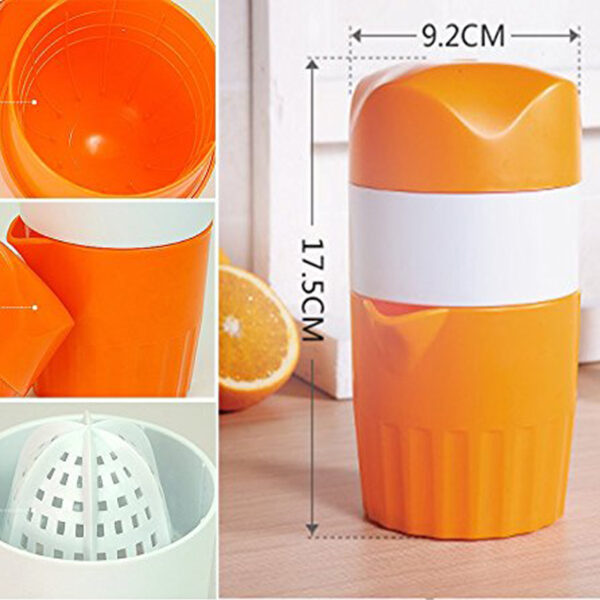 LUCOG Portable Manual Lemon Juicer Mini Fruit Juicer Hand Lemon Orange Citrus Squeezer Big Capacity Mini 4