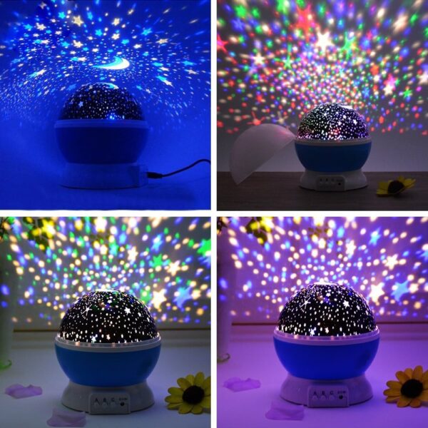 Lightme Stars Starry Sky LED Night Light Projector Moon Lamp Battery USB Kids Gifts Children Bedroom 4