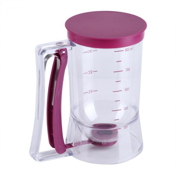 Manual Cupcake Pancake Cookie Cake Waffles Pastry Batter Dispenser Speratator Measuring Cup Baking Tools 900ml 1