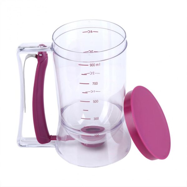 Manual Cupcake Pancake Cookie Cake Waffles Pastry Batter Dispenser Speratator Measuring Cup Baking Tools 900ml 4