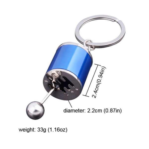 Metal Anti Stress Fob Keyring Creative Car 6 Speed ​​Gearbox Gear Fidget Toy Shift Racing Tuning 1