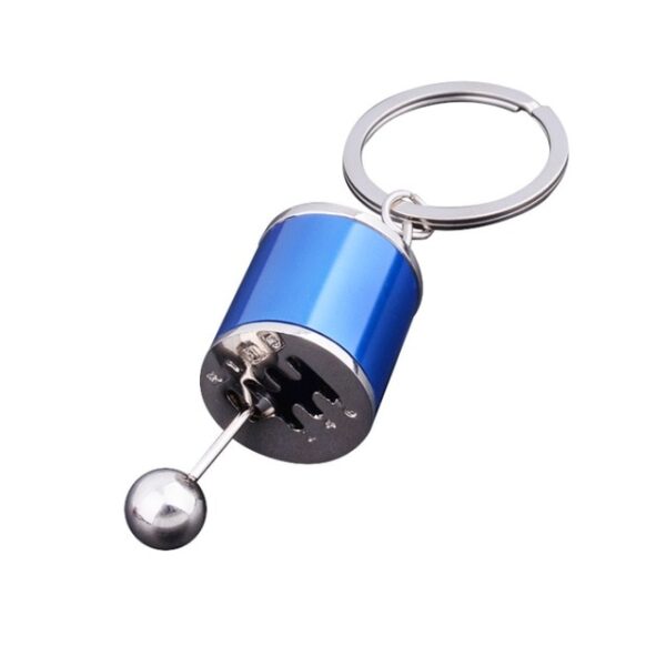 Metal Anti Stress Fob Keyring Creative Car 6 Speed ​​Gearbox Gear Fidget Toy Shift Racing