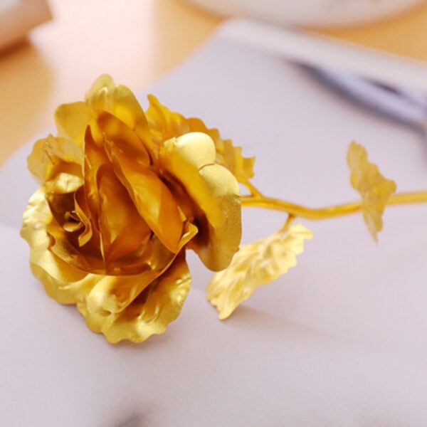 Mother s Day Valentine s Day Present Gift 24K Gold Plated Golden Rose Flower Holiday Wedding 2