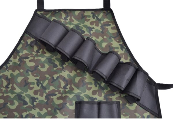 Daghang mga bulsa nga Camouflage Apron Customized Oxford Wear resistant Polyester Aprons Outdoor Drink Food Camping BBQ Tool 3