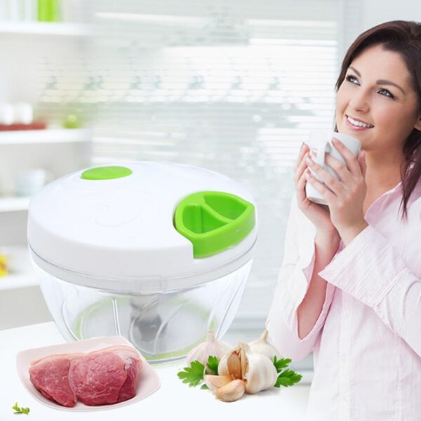 Multifunction High Speedy Chopper Design Chopper Garlic Cutter Vegetable Fruit Twist Shredder Manual Slicer Grinder 2