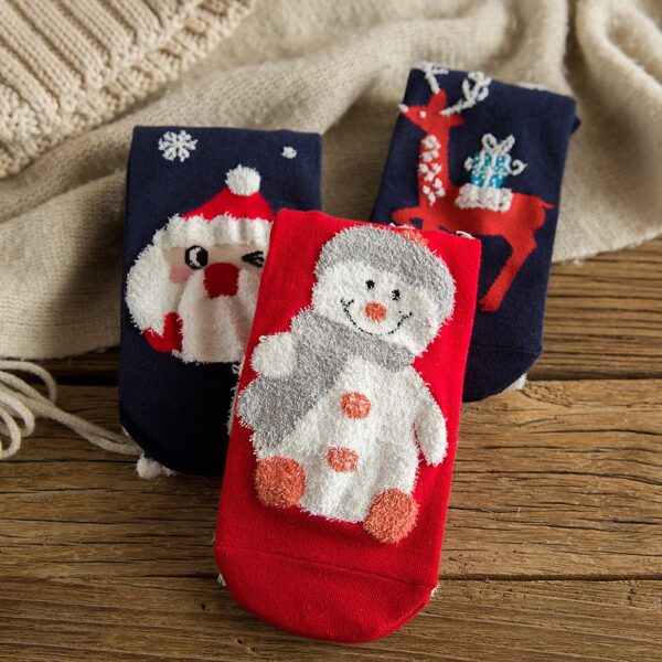 Bag-ong Pag-abut sa Christmas Sock Women Cotton Socks nga Daghang Kulay sa Meias Komportable nga Mga Babae nga medyas nga Sikat nga Elastic 5