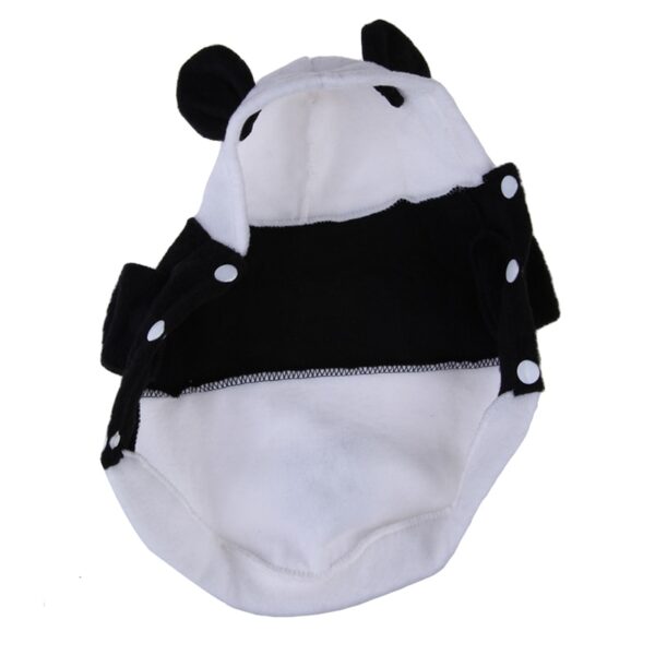 Novo outono inverno produtos para animais de estimação velo panda filhote de cachorro roupas pulôver casaco quente traje outwear mascotas 1