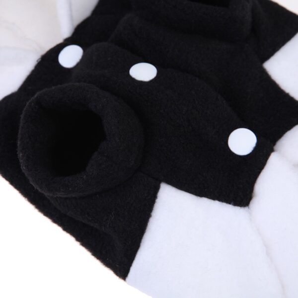 Neue Herbst-Winter-Haustier-Produkte Fleece-Panda-Welpen-Hundekleidung Pullover Warmer Mantel-Kostüm Outwear Maskottchen 3