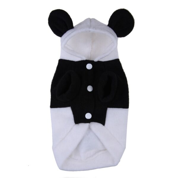 Awọn ọja Ọsin Igba Igba Irẹdanu Ewe Fleece Panda Puppy Dog Clothes Pullover Warm Coat Costume Outwear mascotas