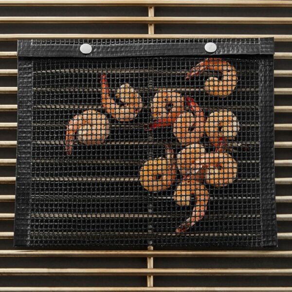 Νέο Hot Non Stick Mesh Grilling Bag Outdoor Picnic Tool Bolsa De Barbacoa Επαναχρησιμοποιήσιμο και εύκολο 4