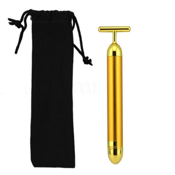 New Technology 24K Mma Ogwe Golden Energy Ihu Massager Mma Mma ọma jijiji Ihu Massager 1PC Slimming 2