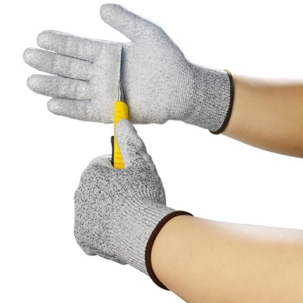 One Pair Set Durable Use Working Safety Gloves Cut Resistant Anti Abrasion Level 5 Kitchen Cutting 5